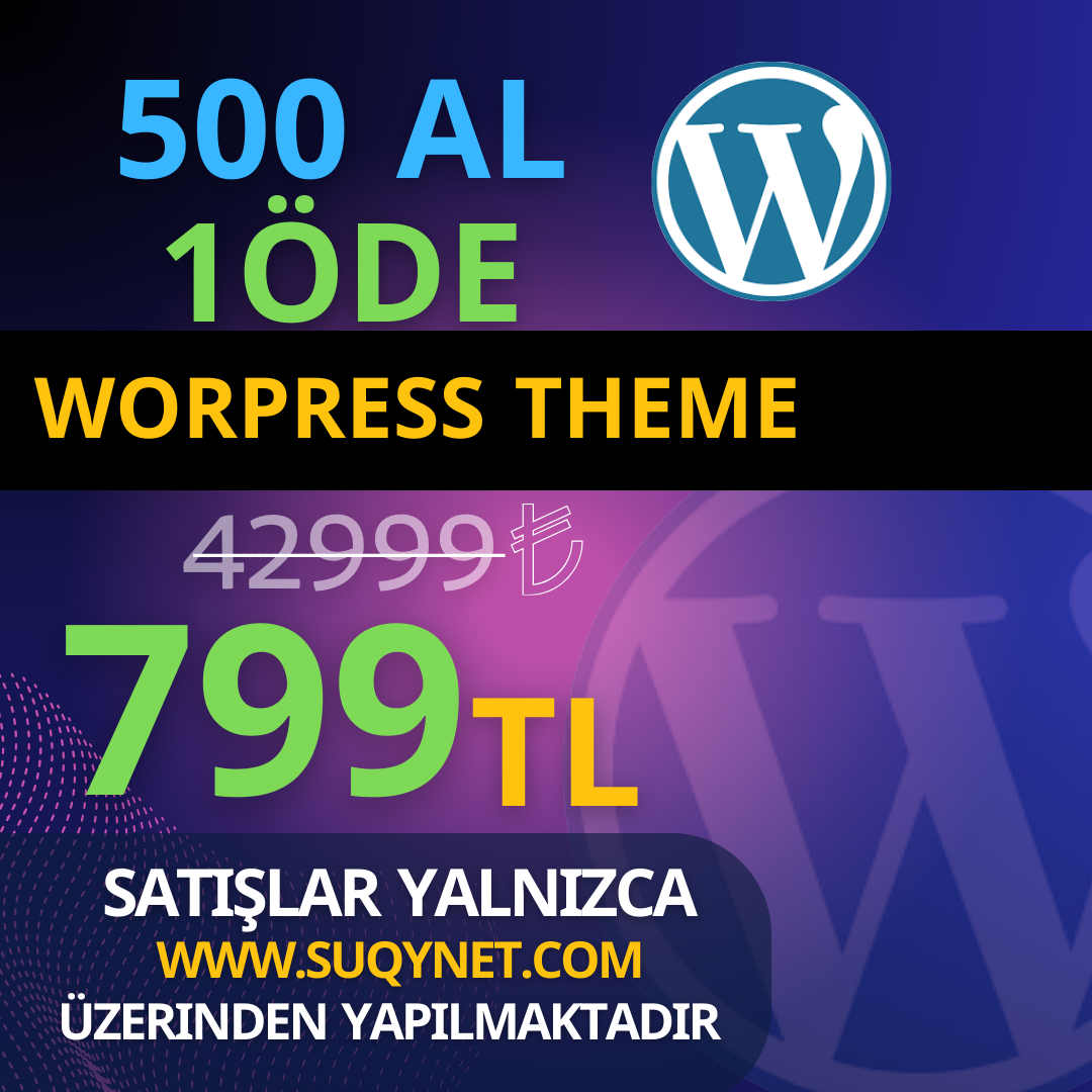 500 Profesyonel WordPress Temasıyla İşlerinizi Bir Adım Öteye Taşıyın