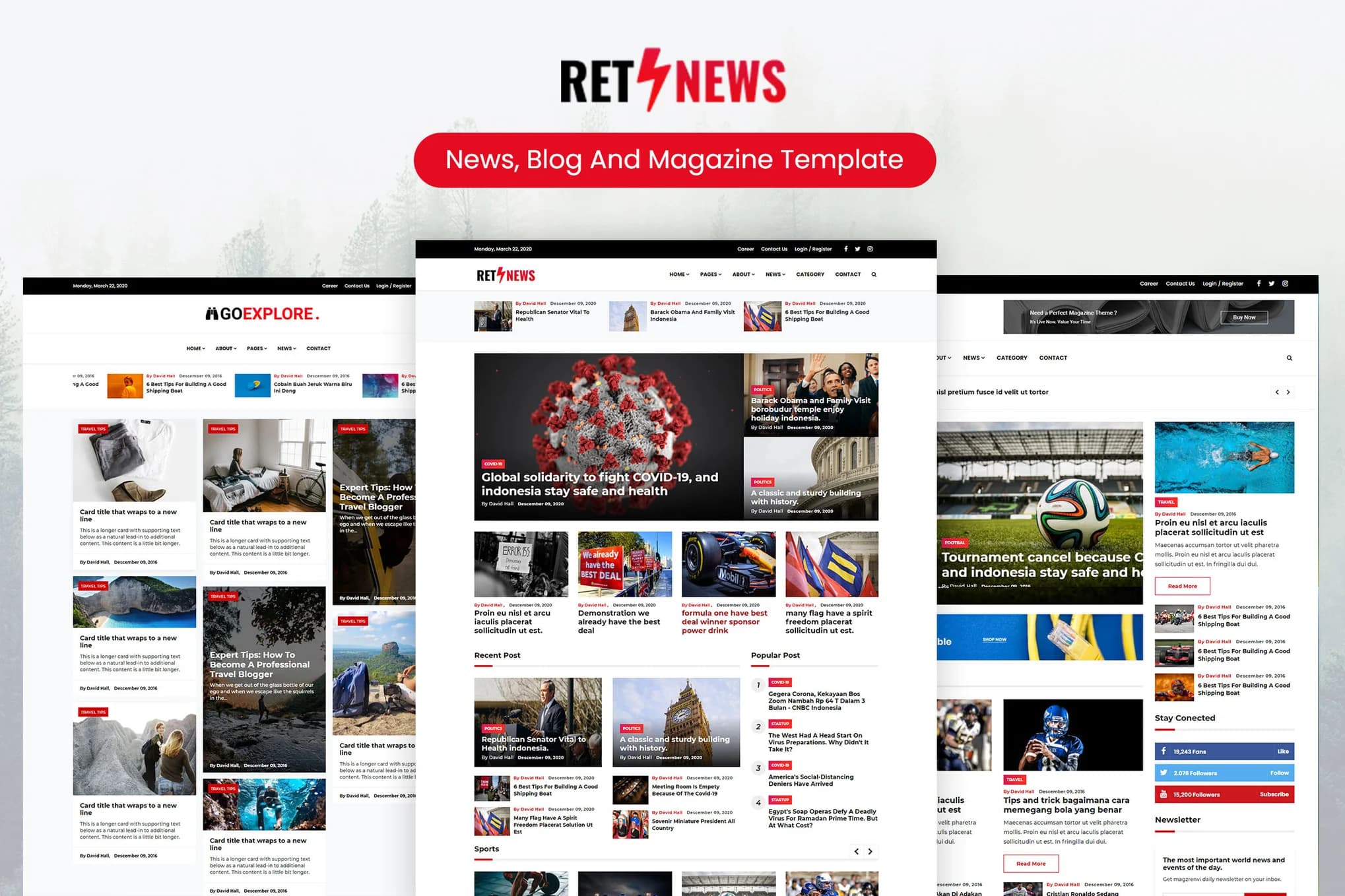 News, Blog & Magazine Template
